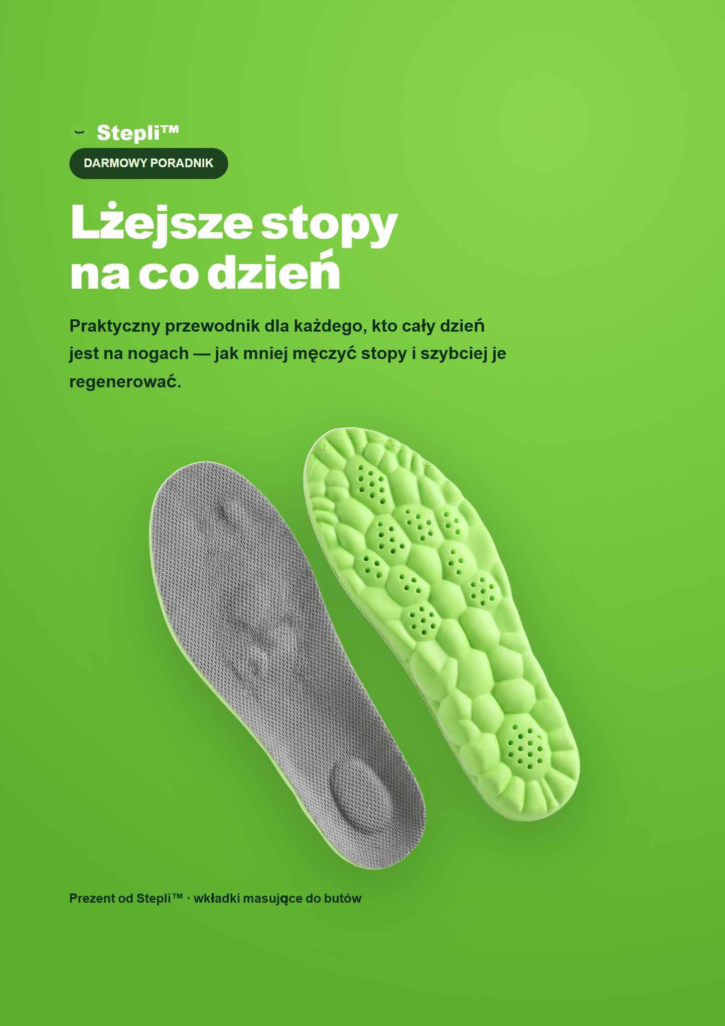 E-book „Lżejsze stopy na co dzień” — darmowy poradnik Stepli™