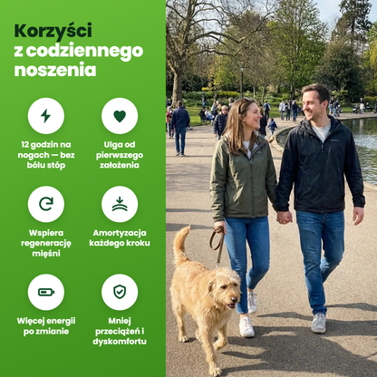 Korzyści z codziennego noszenia wkładek Stepli™ — spacer bez bólu stóp